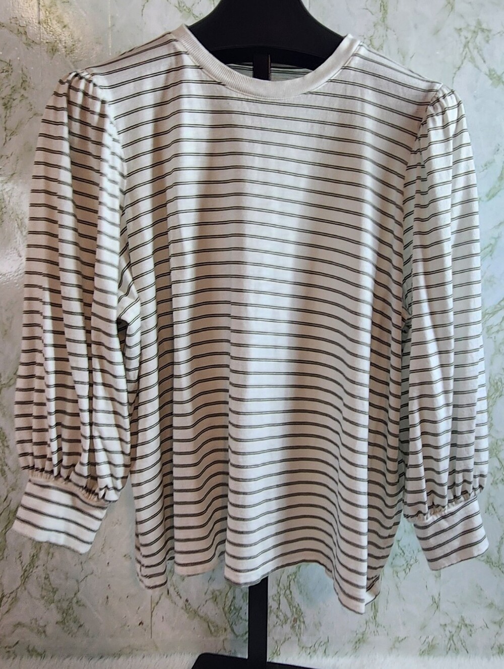 Maurices 24/7 Striped Long Sleve Top